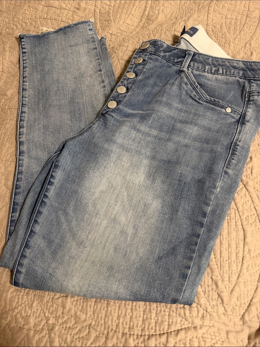 Democracy button fly skinny jeans size 16